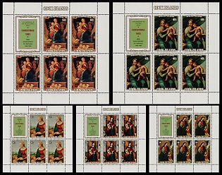 1983 Christmas, Raphael's Madonnas, Cook Islands, Complete Set
