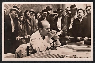 1937 'International Exhibition in Paris. The German House, Glassblower', Third Reich Nazi Propaganda Picture Postcard franked with 1fr french stamp tied by Exhibition Paris Postmark