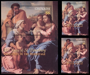 2003 Treasures of the Hermitage, Grenada, Souvenir Sheets