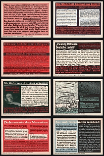 1941 'Quote of the Week' Third Reich, Germany, Collection of Non-Postal Nazi Propaganda Labels