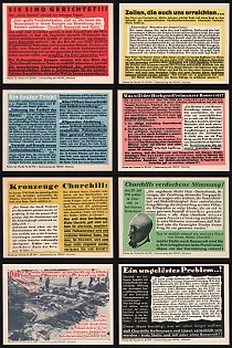 1941 'Quote of the Week' Third Reich, Germany, Collection of Non-Postal Nazi Propaganda Labels
