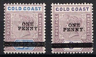 1901 Gold Coast, British Colonies, Queen Victoria