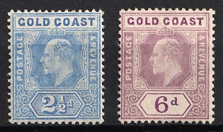 1907-11 Gold Coast, British Colonies, King Edward VII