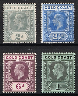 1913-21 Gold Coast, British Colonies, King George V
