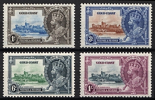 1935 Gold Coast, British Colonies, Silver Jubilee, Complete Set