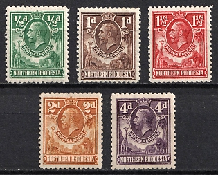 1925-29 Northern Rhodesia, British Colonies, King George V