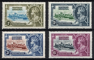 1935 Northern Rhodesia, British Colonies, Silver Jubilee, Complete Set