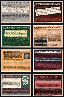 1941 'Quote of the Week' Third Reich, Germany, Collection of Non-Postal Nazi Propaganda Labels