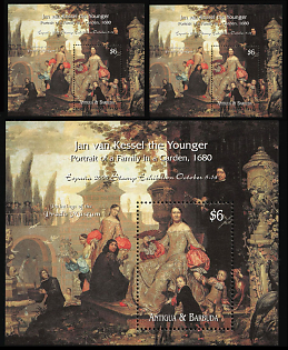 2000 'Spain 2000' International Stamp Exhibition: Paintings from the Prado Museum, Antigua and Barbuda, Souvenir Sheets