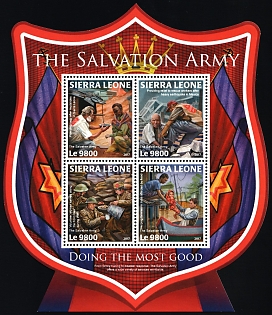 2017 The Salvation Army, Republic of Sierra Leone, Perforated Souvenir Sheet