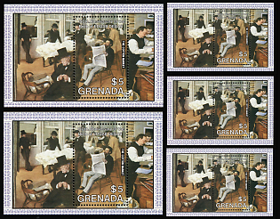 1984 The 150th Anniversary of the Birth of Edgar Degas, Grenada, Souvenir Sheets