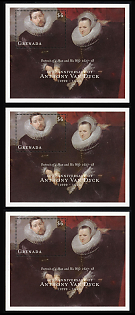 2000 The 400th Anniversary of Anthony Van Dyck, Grenada, Souvenir Sheets