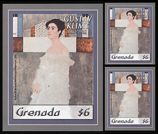 2003 Paintings of Gustav Klimt, Grenada, Souvenir Sheets