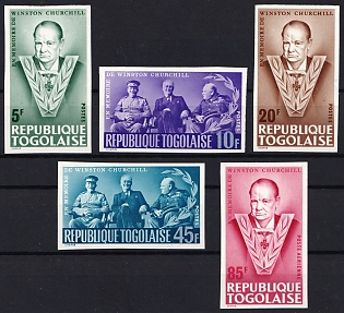 1965 Death of Winston Spencer Churchill, Togolese Republic, Imperforate, Complete Set