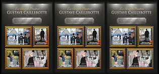 2013 The Great Artists. Gustave Caillebotte, Central African Republic, Souvenir Sheets