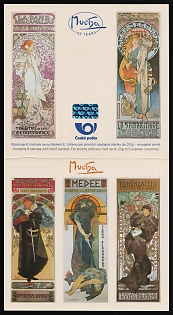 2010 The 150th Birthday of Alphonse Mucha, Czech Republic, Stamp Booklet