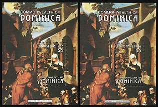 1986 Christmas, Commonwealth of Dominica, Souvenir Sheets