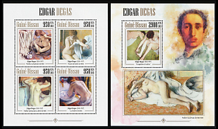 2013 The Great Painters: Edgar Degas, Republic of Guinea-Bissau, Souvenir Sheets