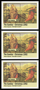 1992 Christmas, Republic of The Gambia, Souvenir Sheets