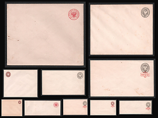 Russian Empire, Russia, Collection of  Postal Stationery Covers