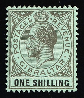 1919 1s Gibraltar, British Colonies, King George V