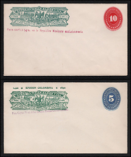 United Mexican States, 'For Letters Exclusively within the Mexican Republic, United States', Covers franked with 5c, 10c, Thematic Group, Mint