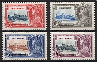 1935 Montserrat, British Colonies, Silver Jubilee, Complete Set