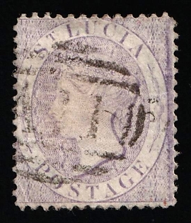 1882-84 St. Lucia, British Colonies, Queen Victoria