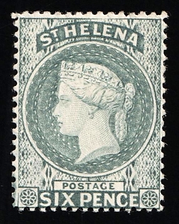 1887 6d St. Helena, British Overseas Territory, Queen Victoria