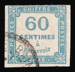 1878 60c France, Postage due