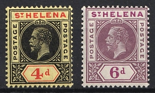 1913 St. Helena, British Overseas Territory, King George V