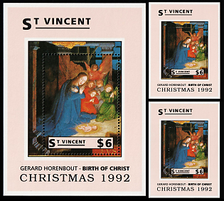 1992 Christmas, Grenadines of Saint Vincent, Souvenir Sheets