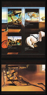 2014 The 25th Anniversary of the Death of Salvador Dali, Togolese Republic, Souvenir Sheets