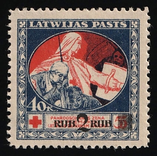 1921 2r on 40k Latvia