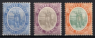 1907-09 St. Kitts and Nevis, British Colonies, Christopher Columbus