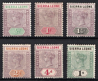 1896-97 Sierra Leone, British Colonies, Queen Victoria