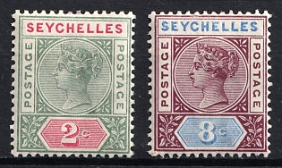 1890-92 Seychelles, British Colonies, Queen Victoria, Die II