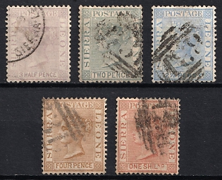 1884-91 Sierra Leone, British Colonies, Queen Victoria