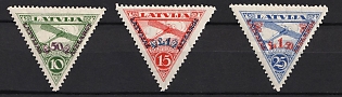 1925 Latvia, Type A, Airmail, Complete Set