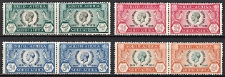 1935 South Africa, British Colonies, Silver Jubilee, Pairs, Complete Set