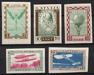 1932 Latvia, Type B, Airmail, Complete Set