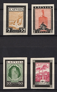 1933 Latvia, Type B, Airmail, Complete Set