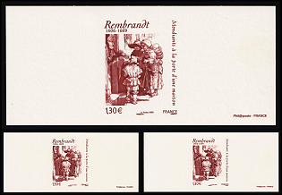 2006 400th Birth Anniversary of Rembrandt, French Republic, Proof Sheetlets