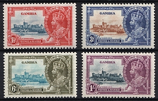 1935 Gambia, British Colonies, Silver Jubilee, Complete Set