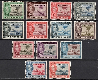 1938-46 Gambia, British Colonies, King George VI