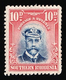 1924-29 10d Southern Rhodesia, British Colonies, King George V