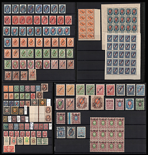 1868-1910 Offices in Levant, Russia, Collection of Different Issues