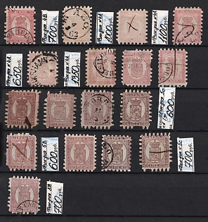 1866 Russian Finland, Collection of Stamps