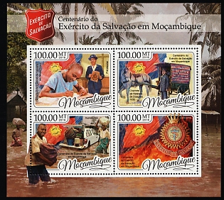 2016 Centenary of the Salvation Army in Mozambique, Republic of Mozambique, Perforated Souvenir Sheet