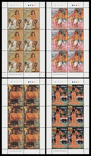 2004 100th Anniversary of the Death of Paul Gauguin, Tuvalu, Complete Sheets